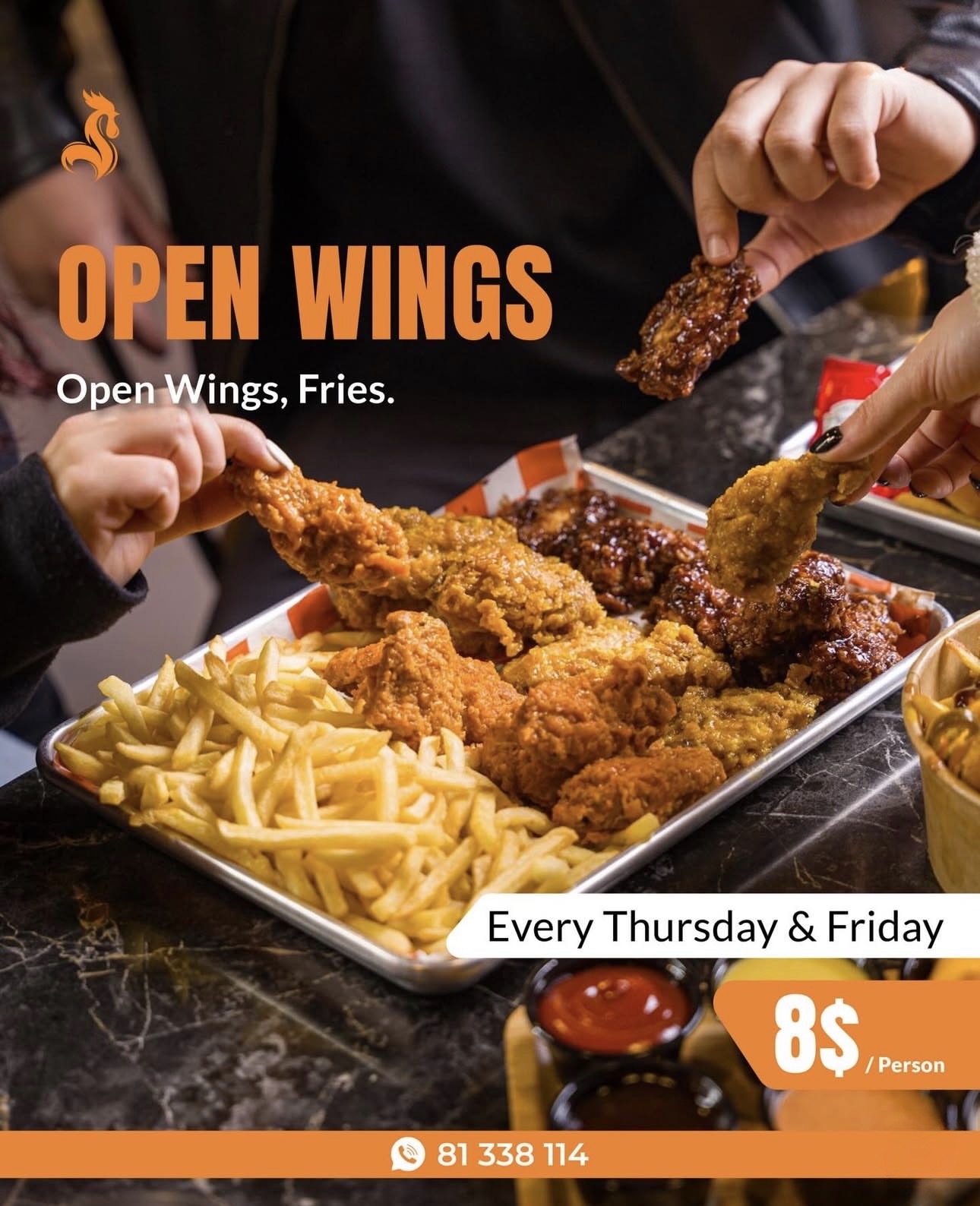 OPEN WINGS ( EVERY THURSDAY & FRIDAY )